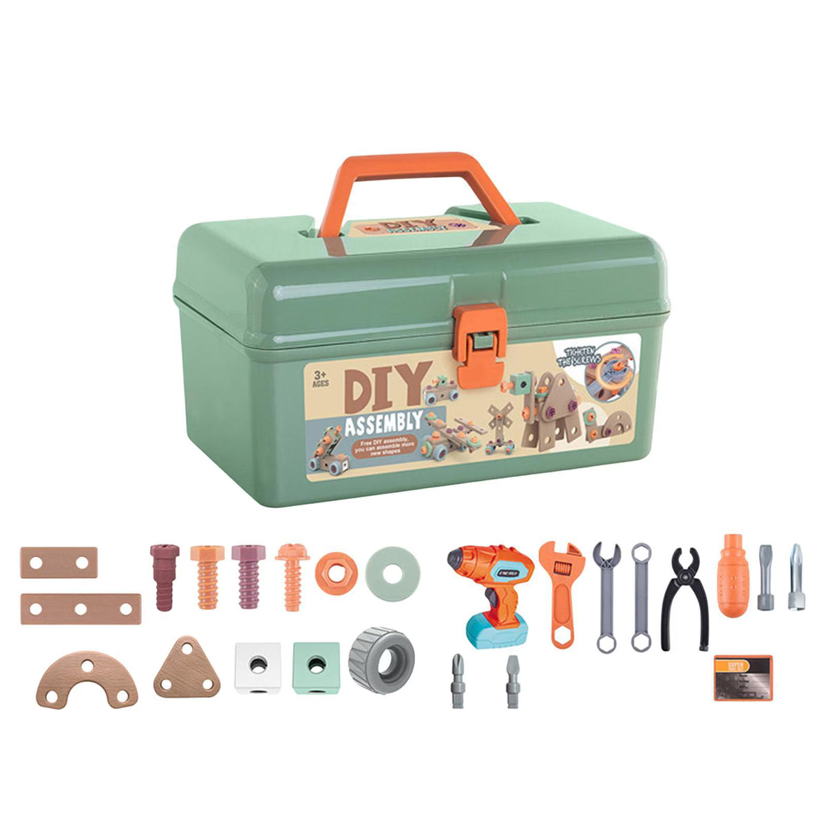 144-Piece Kids Tool Set with Electric Drill | Educational Construction Toy