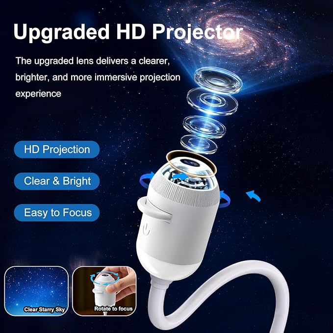 LED Galaxy Star Projection Light