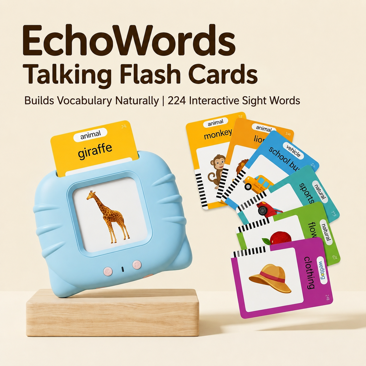 EchoWords™ Talking Learning Cards