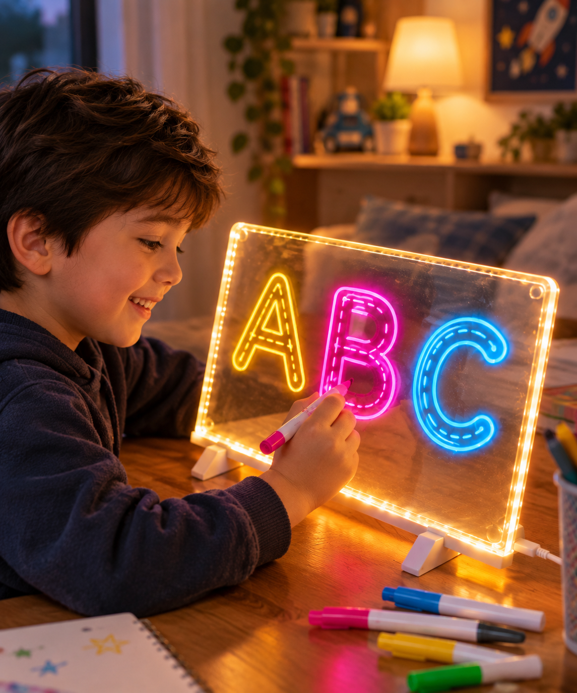 Magic Glow Kids Drawing Board