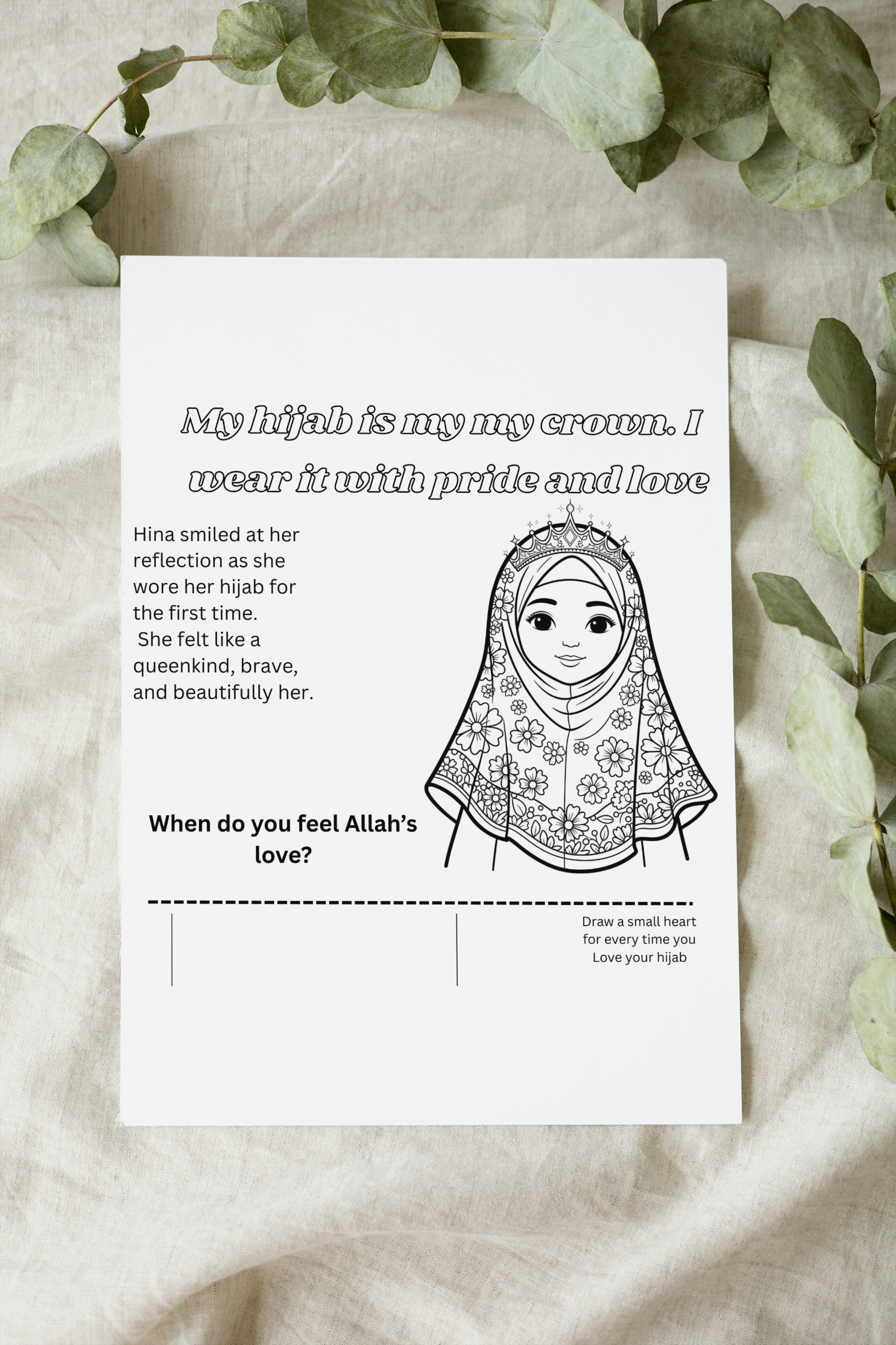Little Queens of Faith: Islamic Affirmations & Activity Book for Girls