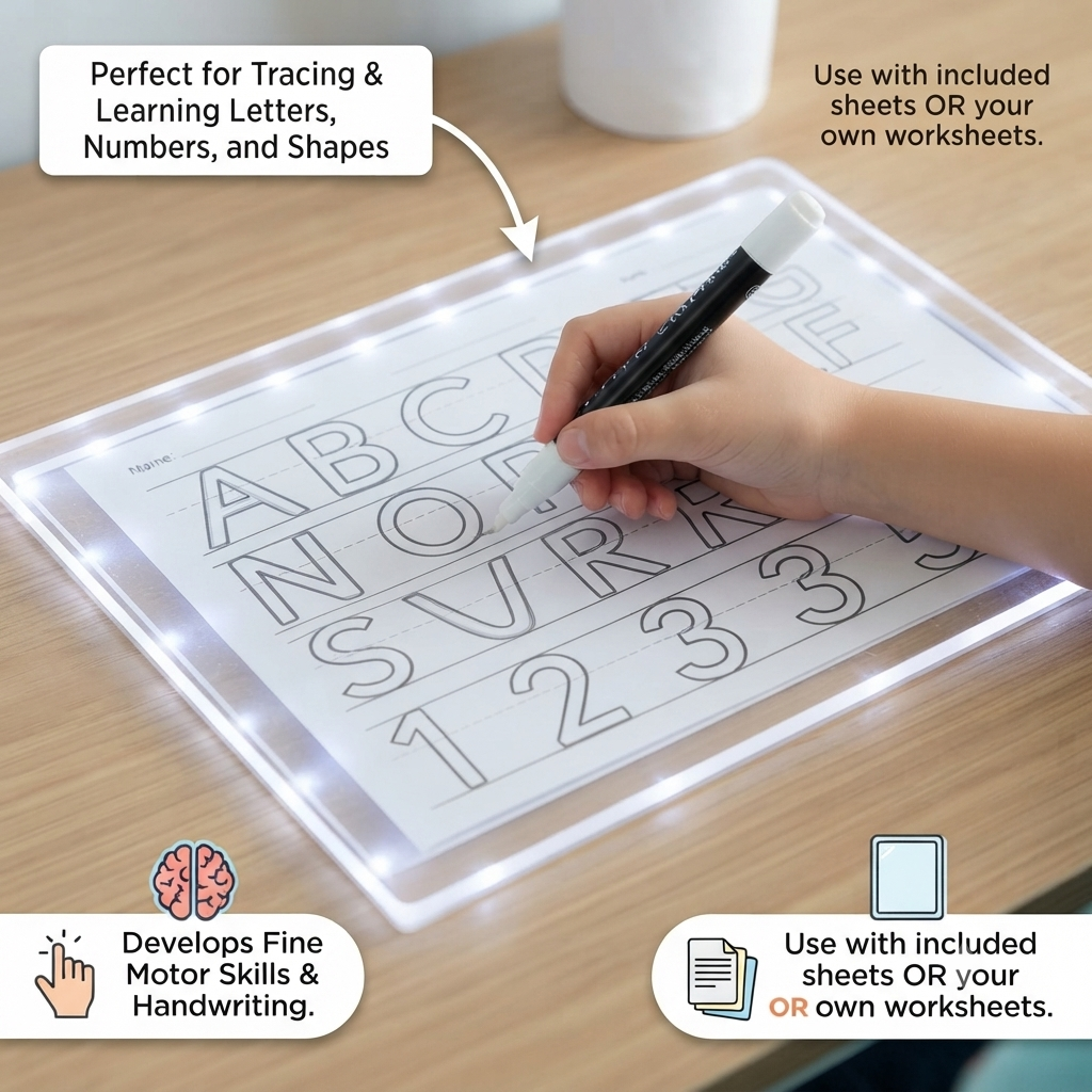 Magic Glow Kids Drawing Board