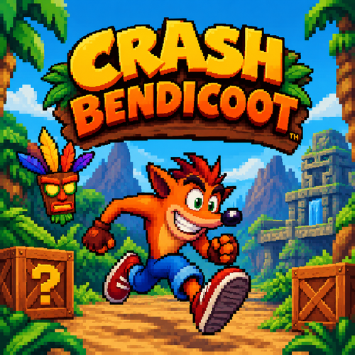 Crash Bandicoot gameplay or game artwork