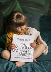 A–Z Affirmation Coloring Book for Kids | Printable Confidence & Mindfulness Activity