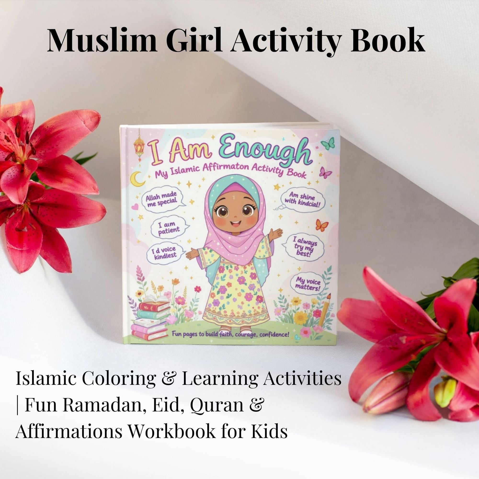 Little Queens of Faith: Islamic Affirmations & Activity Book for Girls