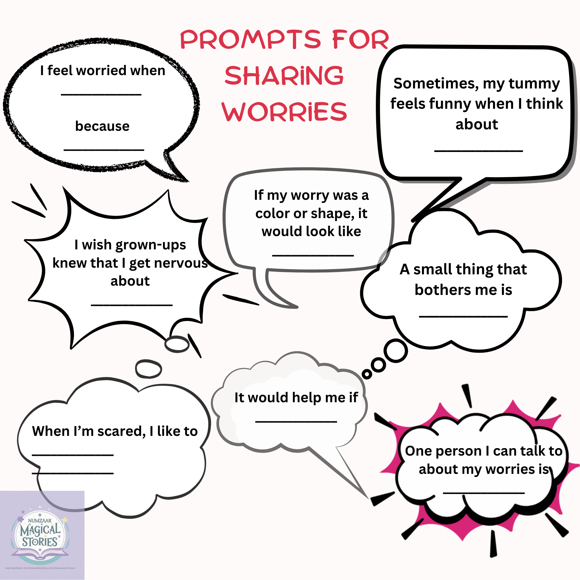 Mindset Magic | 20-Page Printable Growth Mindset Activity Book for Kids